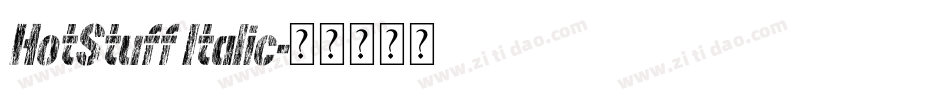 HotStuff Italic字体转换